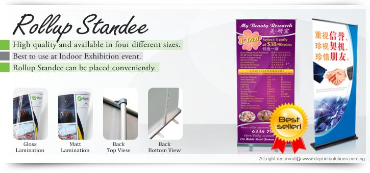 Rollup Standee printing in singapore