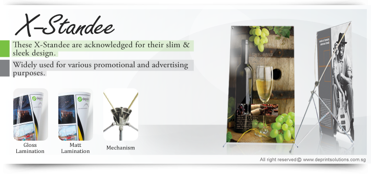 X-Standee printing in singapore